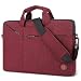 Produktbild Laptoptasche von Brinch, dünn, wasserabweisend, Schultertasche mit Trageriemen für Laptop/Notebook, für Damen und Herren rot rot 15,6 zoll