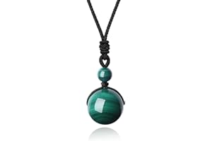 COAI Pendentif Rond Collier Ajustable Pierre Homme Femme