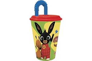 ILS I LOVE SHOPPING Bing Vaso deportivo para niños, 430 ml, amarillo/verde