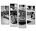 Produktbild islandburner Bild Bilder auf Leinwand Mustang Shelby 4er XXL Poster Leinwandbild Wandbild Dekoartikel Wohnzimmer Marke