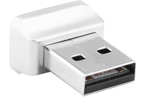 ONEVER Lector de Huellas Dactilares USB para Windows 10 Hello Ordenador Portátil/PC Mini Bloqueo de Seguridad Biométrico Sensor de Escáner de Huellas Dactilares 360 ° Tecla de Inicio Rápido de Sesión