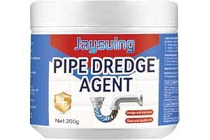 HGERGWW Leistungsstarker Waschbecken- und Abflussreiniger, Powerful Pipe Dredge Agent, Pipe Dredge, Powerful Sink and Drain Cleaner, Powder Agent for Kitchen Toilet Pipe Pipeline Dredging, 200g (1 Stück)