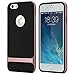 Price comparison product image ROCK iphone 6S Case Metallized Buttons Dual Layer Ultra Tough Shock Proof iphone 6 Case Cover (iphone 6s, Rose Gold)