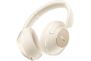 EarFun Wave Pro Cuffie Bluetooth Cancellazione Rumore Attiva, Auricolari Wireless con Hi-Res Audio, LDAC, 80 ore, con 5 Microfoni, EQ Personalizado vía App, Connessione Multipunto, Vestibilità Comoda