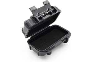 Family1st Magnetic Case for Real-Time GPS Trackers - Powerful Twin Magnets for Easy Fixing - Weatherproof & Waterproof Stash Box for Storing Keys, Cash, Meds, Fobs, Jewelry, Money and More, Black