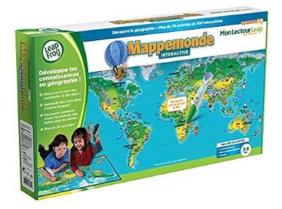 Leapfrog - 80885 - Jeu Educatif - Carte Mon Lecteur Leap/Tag - Mappemonde Interactive (stylo lecteur Tag non inclus)