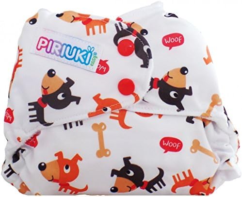 Piriuki Easy All in Pocket Diaper (Universal, Woof Woof, Multi-Colour)
