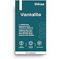 Skinaa Vantalite Tablets – L-Glutathione, Hyaluronic Acid, Vitamin C & E, Anti-Aging, Dark Spot Reducer, Skin Brightening, Powerful Antioxidant, 100% Vegan, 10 Tablets 250mg