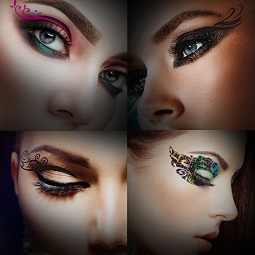 10 Paare Augen Make-up Tattoo, Lidschatten Aufkleber, Lidschatten Aufkleber, CIDBEST® Temporäre Auge Tattoos, Modisch Spaß Temporäre Make-up Augen-Tätowierung, Transfer Lidschatten und Eyeliner Aufkleber - 6