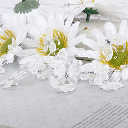 Ca. 50 Stk. Schmetterlinge Deko für Hochzeit – weiß - 3