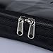 Nanshy Black Travel Cosmetic Makeup Organiser Bag with Clear Transparent Front and Zip - See Through - Great for Airport Cabin Flight Holiday Toiletry