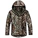 Reebow Gear Militaer Taktische Softshell Jacke outdoor Fleece Kapuzenjacke Blaetter Tarnung 2XL