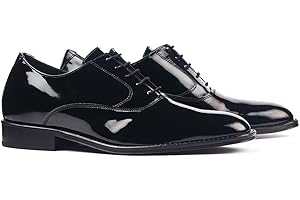 MASALTOS Zapatos de Hombre con Alzas Que Aumentan Altura hasta 7 cm. Fabricados en Piel. Modelo Charol