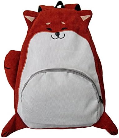 Cute Animal Backpack Bags Causal Rucksack School Bags for Boy and Girl Student Book Bags 100% Cotton Size 40cm*30cm*12cm (Red Fox)