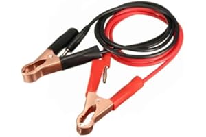 SYSOON 2 pz 15A Banana Plug a 80mm Auto Batteria Clip Morsetto di Alimentazione Alligatore Clip Cavo