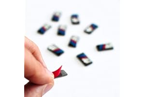 PURE PRINT CUT M Embleme 10 Sück M Farben Badge Plakette Aufkleber Abzeichen Felgen Farbe hintere Kotflügel Seiten Embleme Performance Sticker