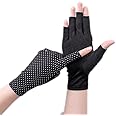 INOGIH Sun Block Fingerless Gloves for Women UV Sun Protection Driving Non-Slip Outdoor Gloves for Women Girls