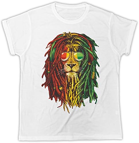 Cool Funny Rasta Lion Reggae BOB Marley Movie Poster Ideal Gift Birthday Present Unisex Mens Tshirt