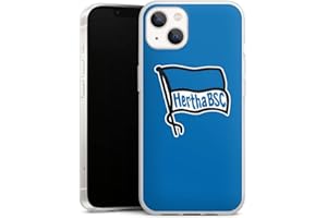 DeinDesign Silikon Hülle kompatibel mit Apple iPhone 13 Case transparent Handyhülle Offizielles Lizenzprodukt Flagge Bundesliga