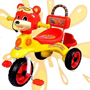 Cosmo Baby Kids Tricycle , tricycles , Kids Cycle , Ride on for boy and Girl for 2 to 5 Years with Back Basket, Music Colour(Yellow & red)