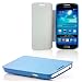 Produktbild Saxonia Samsung Galaxy S4 Mini Hülle Täsche Flip Case Schutzhülle Handytasche mit Klappverschluss Hellblau