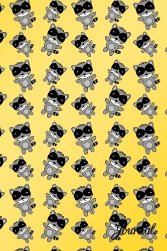 Preisvergleich Produktbild Journal: Yellow cute raccoon notebook