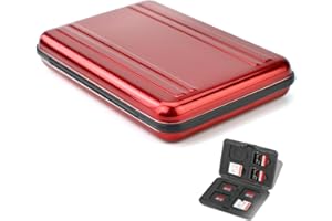 BCBF 1 PCS Tarjetero SD Estuche Tarjetas SD Funda Tarjetas SD Resistente a los Golpes y al Agua Soporte para Caja de Transporte para 8 Tarjetas SD, 8 Tarjetas Micro SD/TF