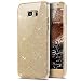 Produktbild Kompatibel mit Samsung Galaxy S6 Edge Hülle,Glänzend Glitzer Handyhülle 360 Grad Rundumschutz-Schale Schutzhülle Case TPU Schutz in Transparent Vorder- und Rückseite Komplettschutz +EINWEG,Gold