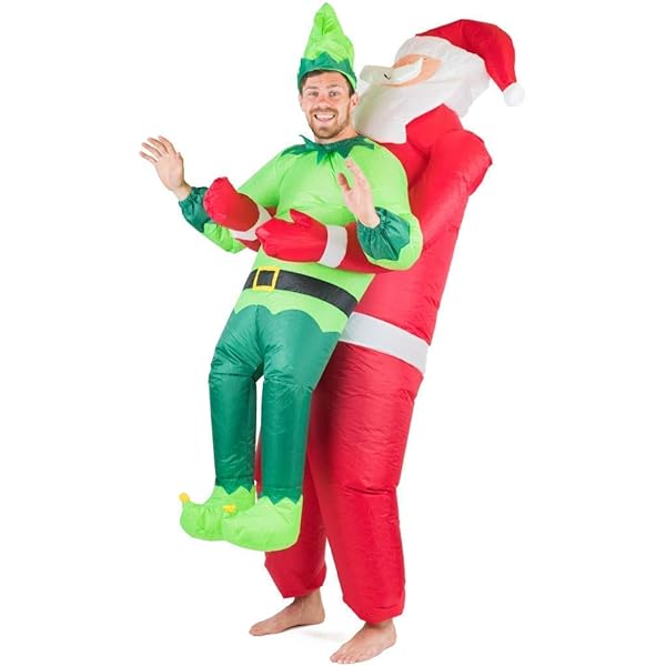 Arokibui Opblaasbare sneeuwman kostuum Grappig opblaasbaar kostuum voor vrouwen Cosplay feest Halloween kerstkostuum Kerstdecoraties