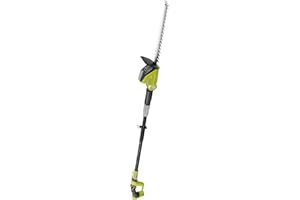 RYOBI Taille-Haies sur Perche sans Fil 18V One+ OPT1845 – Lame 45 cm, Tête Inclinable, Manche Télescopique – Taille en Hauteur Facile – Batterie Non Incluse