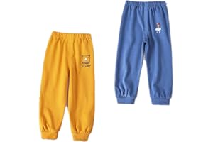XM-Amigo Unisex Bambini Pantaloni Delle Neonate Ragazzi Del Ragazzo Ragazze Del Fumetto Tinta unita Casual Cotone Pantaloni Jogger Pantaloni