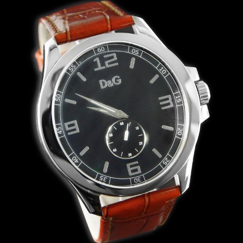 D&G Dolce&Gabbana Herren-Armbanduhr XL Analog Leder DW0039 D&G Dolce&Gabbana Herren-Armbanduhr XL Analog Leder DW0039