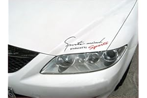 KUNFINE 1 calcomanía para faros delanteros de Deporte (negro/rojo).