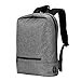 Produktbild ruikey Laptop Rucksack mit USB-Ladeanschluss, bis 39,6 cm Business Rucksack Leicht Wasserdicht Schulter Notebook Computer Anti Diebstahl College Rucksack 10.6" x 5.5" x 16.5"/27*14*42cm Grey#2