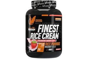 ENGEL NUTRITION Finest Rice Cream | Instant Rice Pudding Pulver 1000g (Strawberry Joghurt)