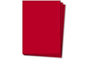‎GLÜXX AGENT Glüxx Agent 50 Blatt Tonkarton DIN A4 - Rot - 240 g/m² Dicker Bastelkarton - 21,0 x 29,7 cm Pappe zum basteln für Fotoalbum Menükarte Bedruckbar DIY kreativ Sein