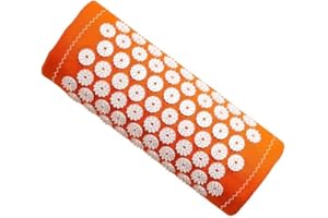 ‎SHAKTIMAT ShaktiMat [Das Original seit 2007] Akupressurkissen zur Entspannung für Schulter, Nacken, Kopf, Ethische Handarbeit, GOTS-zertifizierte Bio-Baumwolle, Orange