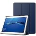 Produktbild MoKo Huawei MediaPad M3 Lite 10.0 Hülle - Ultra Lightweight Slim PU Leder Tasche Schutzhülle Schale Smart Shell Case Cover mit Standfunktion für Huawei MediaPad M3 Lite 10.0 Zoll Tablet, Marineblau