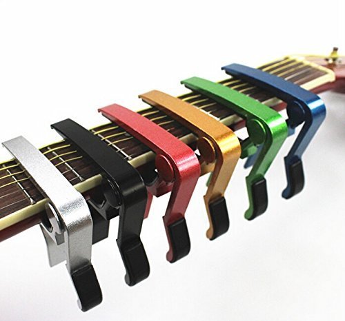 Preisvergleich Produktbild Lsv-8 Kapodaster für Holzgitarre / Ukulele, universal, diakritisch, Silber