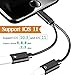 Price comparison product image Dual Lightning Adapter and Splitter for iPhone X, iPhone 8/8 Plus.iPhone 7/7 Plus, THYTOB Double Lightning Headphone Audio adapter and charger. Compatible for iOS 10.3 / 11 or later (Black)
