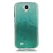 Samsung Galaxy S4 Anti-Scratch Silicone Rubber Case,Samsung Galaxy S4 Perfect-Fit Soft Gel Bumper Case Cover,Herzzer Luxury Elegant [Gradient Color Starlight] Rainbow Bling Glitter Lightweight Jelly Flexible Gel Shell Protective Skin Back Cover for Samsung Galaxy S4 + 1 x Green Cellphone Kickstand + 1 x Green Stylus Pen - Cyan