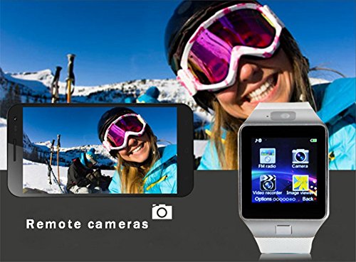 QIMAOO 1,56 Zoll Bluetooth Smartwatch DZ09 für Android Samsung Galaxy S6/S7/S8/iPhone 7 Plus/6/5 mit Kamera SIM SD card - 7