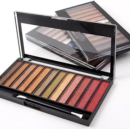 Beginners Eye Makeup Eye Shadow 12 Colors Pearl Eye Shadow Platter Glitter Eye Shadow Powder Eye Make Up(NT01#)