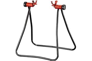 YUPVM Support de RéParation de VéLo Support de Coup de Pied Support D'Outils de Centrage Support pour Roues de VéLo Outils de Entretien, noir & rouge