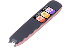 Fockety Pen Scanner, Exam Reading Pen, Language Translator Device, Dictionary Pen, Real Time Text to Speech OCR/WiFi Bluetooth Language Translator for English Learning, 600mAh Battery