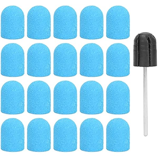 Nagelschleifkappen-Set – 20 Stück, 10x15 Mm, Für Maniküre & Pediküre, Einfaches Polieren