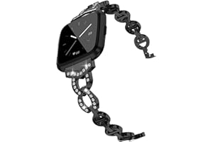 Aliwisdom Bracelet de Montre Brillant 18mm 20mm 22mm pour Montre connectée, Smartwatch Universelle Métal Strass Brillant Bracelets de Rechange de à libération Rapide pour Femme