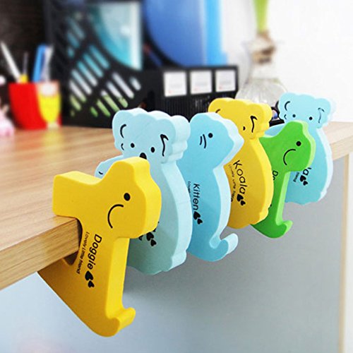 SwirlColor 6 Stück schöne Kinder Sicherheits-Finger-Klemm Karikatur-Tier-Baby-Sicherheits-Tür-Schutz-Stopper Jammer Kids Tür Türanschlag Wache Set - 2