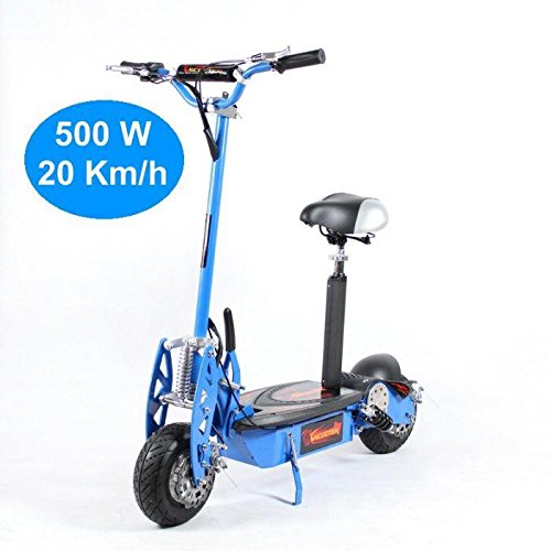 Preisvergleich Produktbild Scooter für Erwachsene, 500 W, elektrisch, blau