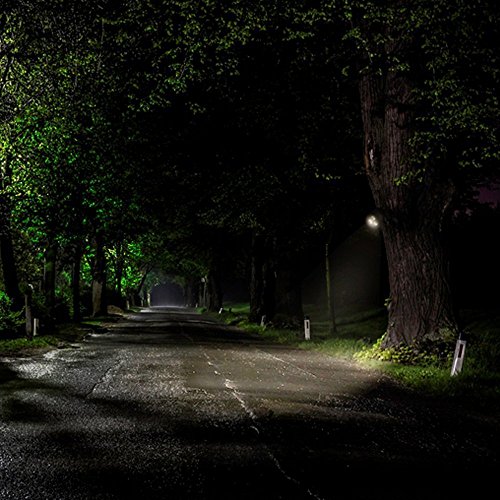 CrazyFire Wireless 600 Lumen Spotlight,4 LED Battery Operated Security Light,IP65 Waterproof PIR Motion Sensor Outdoor Indoor Wall Light Lamp for Home Garage Patio Entrance Garden Yard (Black)